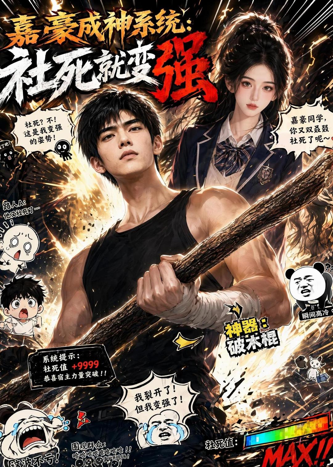 嘉豪成神系统：社死就变强(全集)
