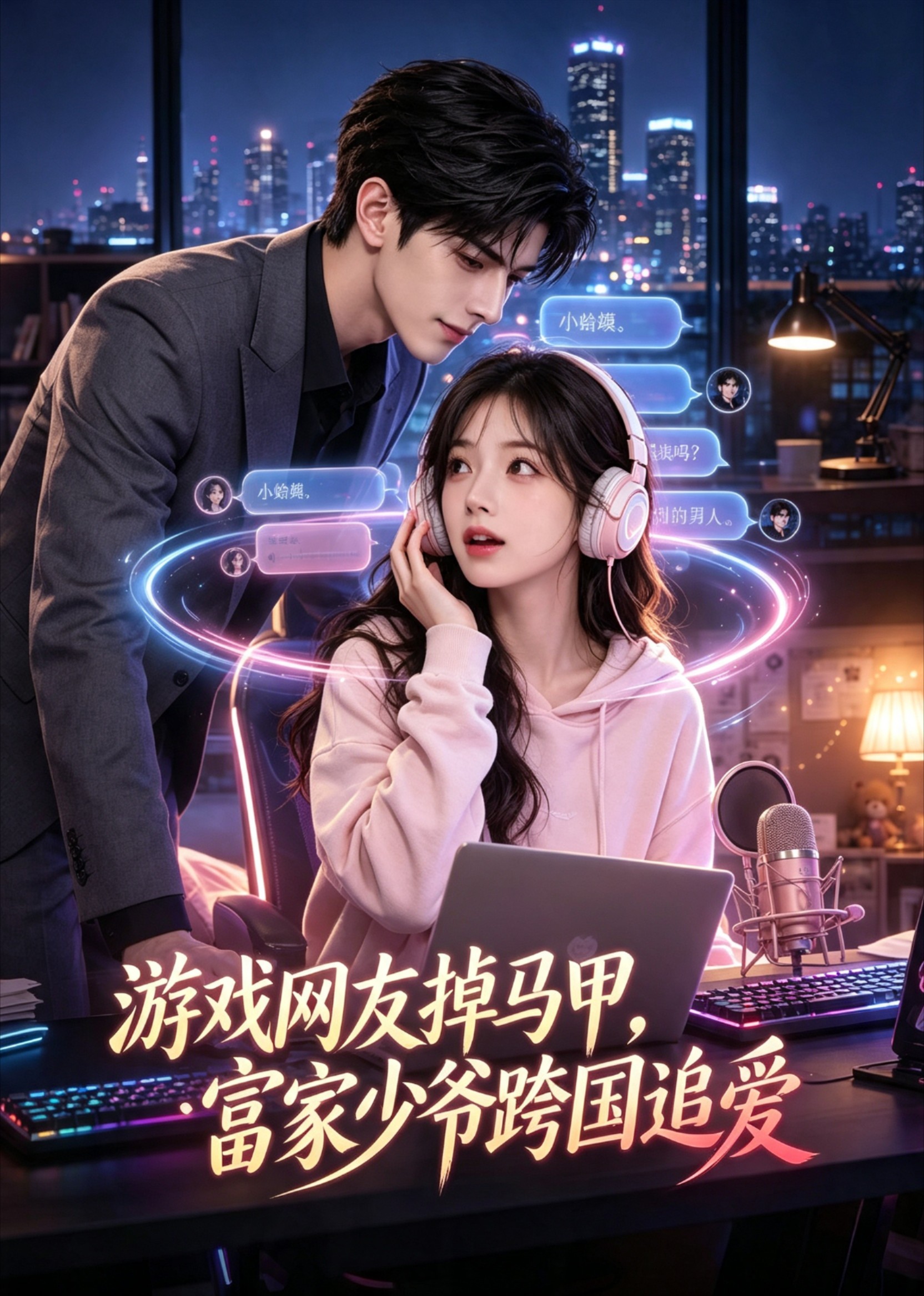 游戏网友掉马甲，富家少爷跨国追爱(全集)